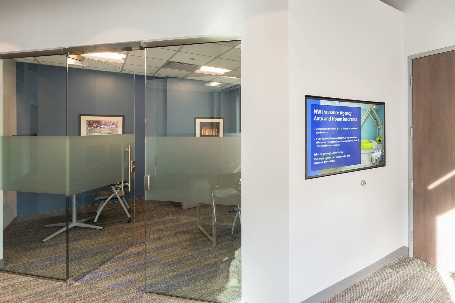 Private office and digital signage
