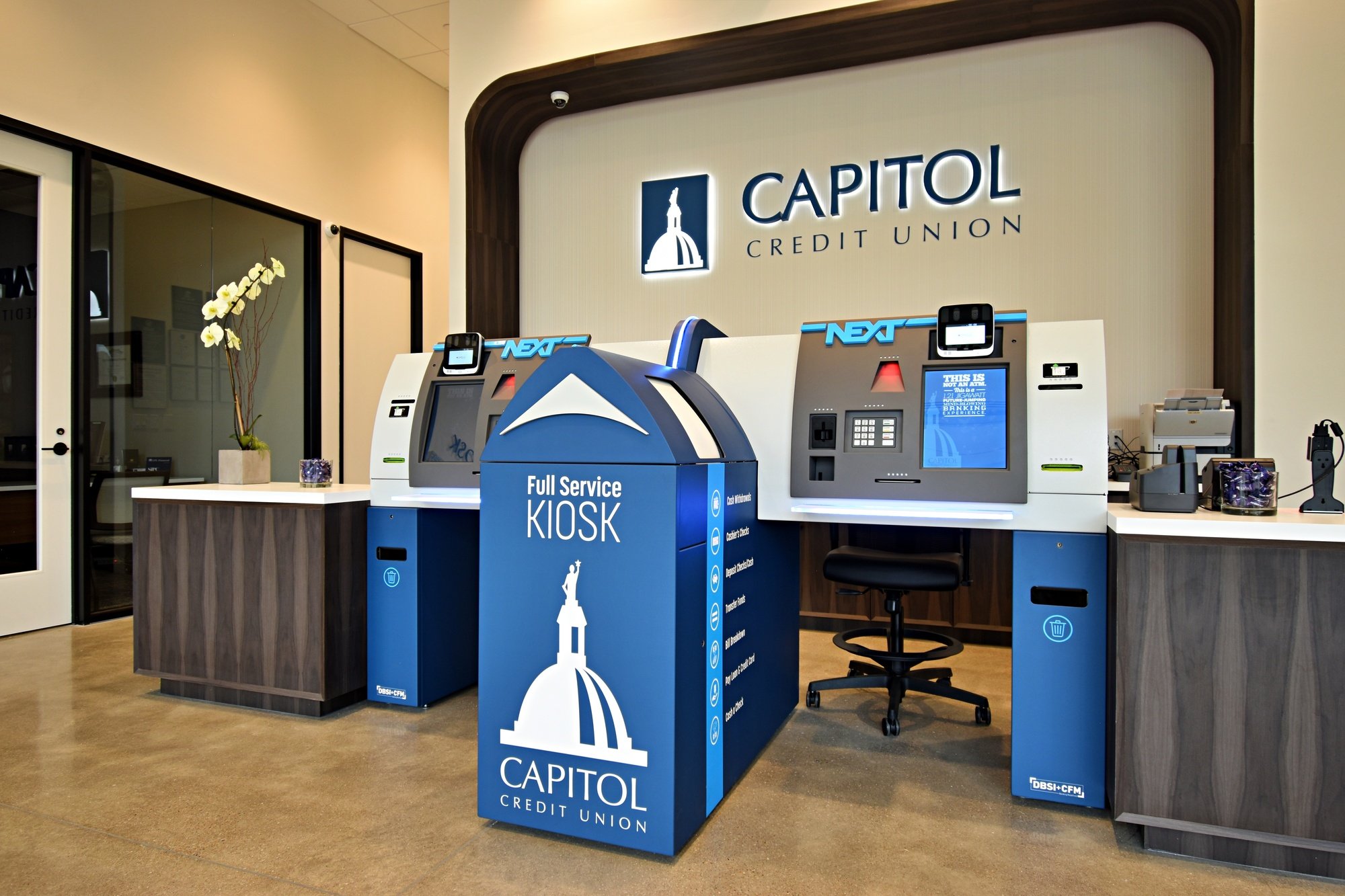 Capitol Credit Union NEXT full-service kiosk